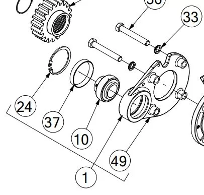 Chopper Housing Bearing Holder Assy