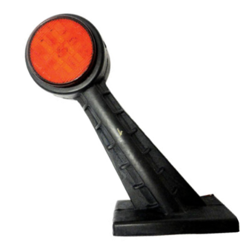 60° LED Stalk Lamp | Right | Rubber Arm | Red/White