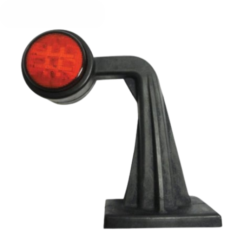 90° LED Stalk Lamp | Left | Rubber Arm | Red/White