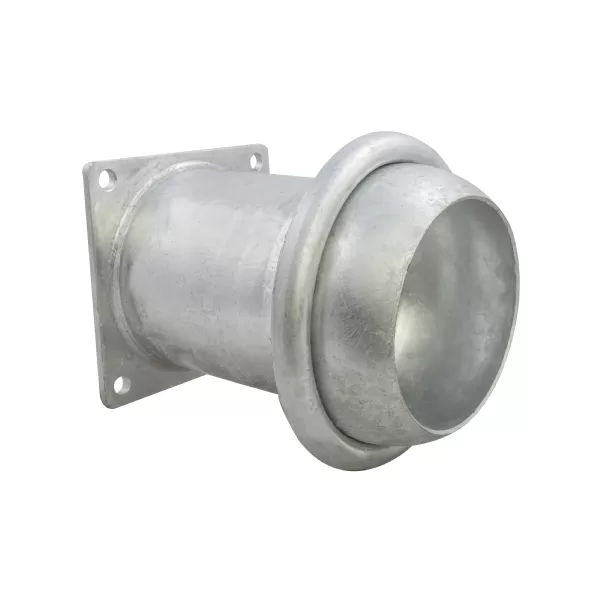 6" Italian Male Short Fitting x 4 Bolt Flange 150mm