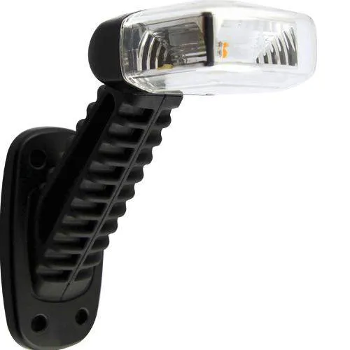 45° LED Rubber Stalk Lamp | Left Vertical | Red/White