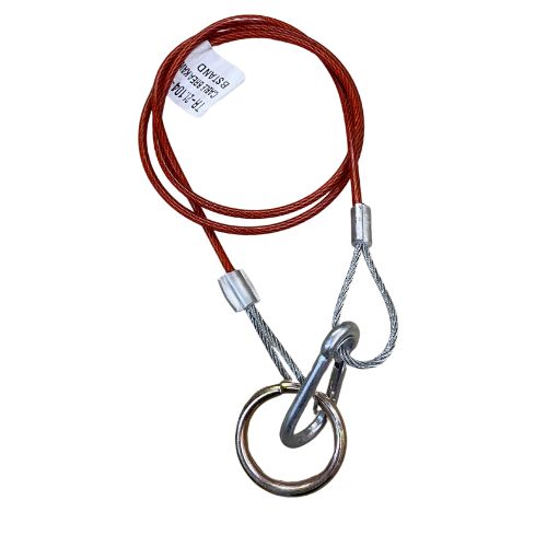 Trailer Avonride Breakaway Cable with Snap Hook & Clevis - Red