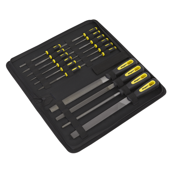 Sealey Engineer's & Needle File Set (16pc)