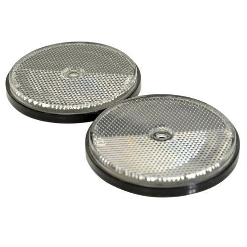 Round Reflector Clear 86mm Agripak (2 Pack)