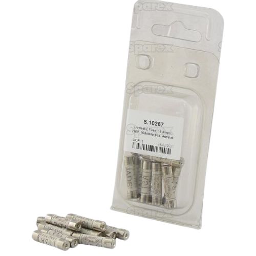 Domestic Fuse 240V 13A (10 Pack)