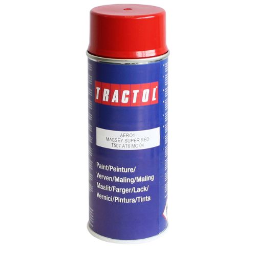 Tractol Massey Ferguson Super Red Paint 400ml Spray Can Aerosol