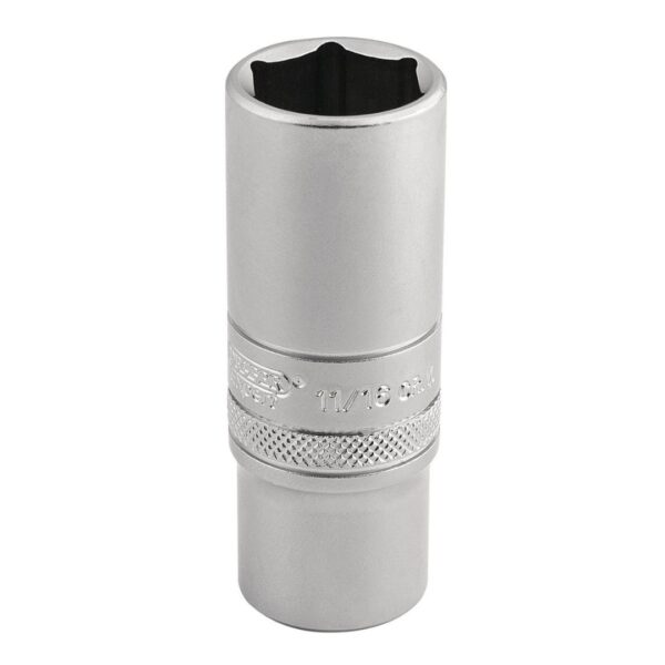 6 Point Metric Deep Socket, 3/8" Sq. Dr., 17mm
