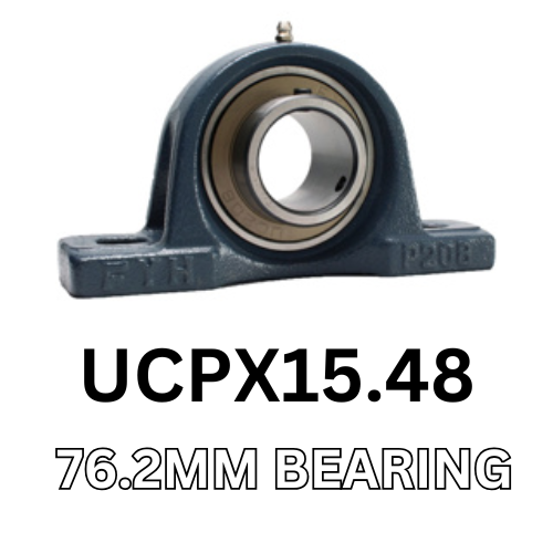 2 Bolt Pillow Block Bearing Unit 76.2MM Bearing
