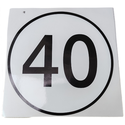 40KPH Speed Sticker