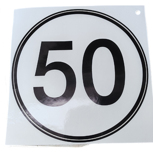 50KPH Speed Sticker