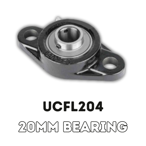 2 Bolt Flange Bearing Unit 20MM Bearing