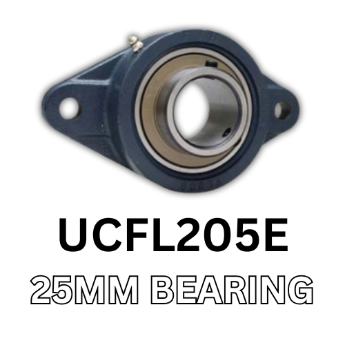 2 Bolt Flange Unit 25mm Bearing
