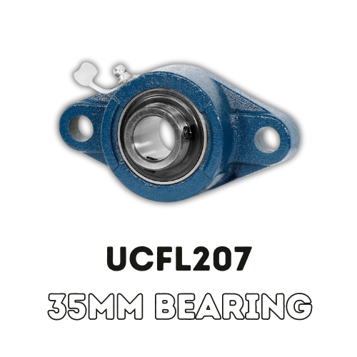 2 Bolt Flanged Bearing Unit 35mm Bearing