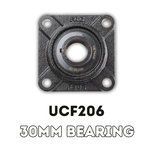 4 Bolt Flange Bearing Housing 30MM Bearing