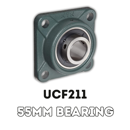4 Bolt Flange Bearing Housing 55MM Bearing