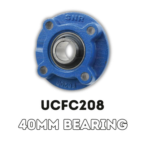 4 Bolt Round Bearing Unit 40MM Bearing