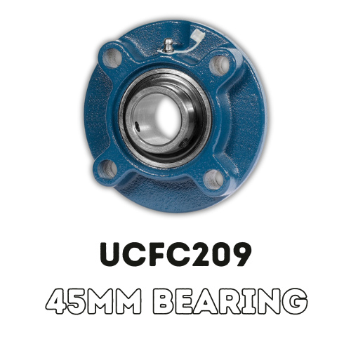 4 Bolt Round Bearing Assembly 45MM Bearing
