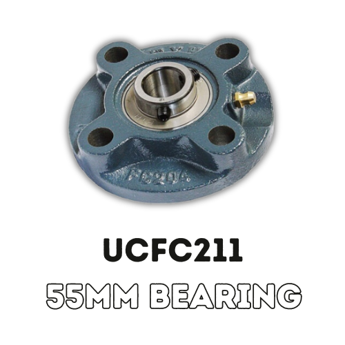 4 Bolt Round Bearing Housing 55MM Bearing