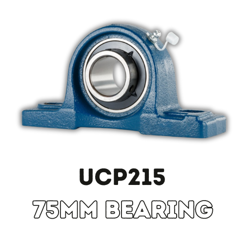 2 Bolt Pillow Block 75mm Bearing