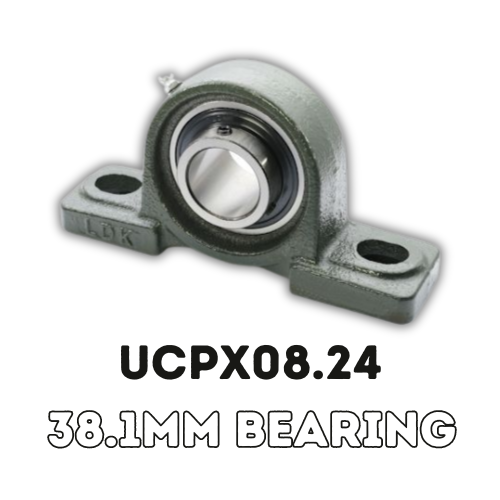 2 Bolt Pillow Block Bearing Unit 38.1mm Bearing