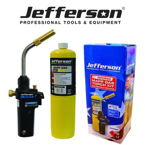 Jefferson Soldering & Brazing Gas Torch & Mapp Gas Kit