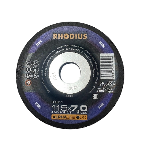 Rhodius KSM 115mm x 7mm 4 1/2 inch Grinding Disc