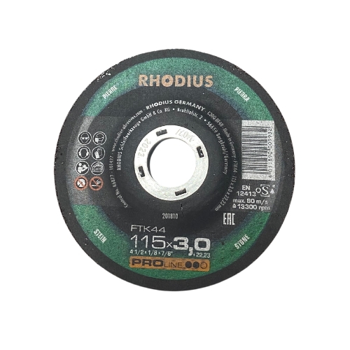 Rhodius FTK44 115MM X 3MM 4 1/2 Inch Grinding Disc