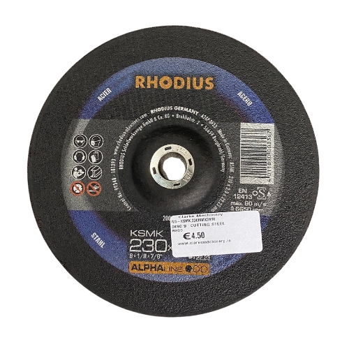 Rhodius KSMK 230mm x 3mm Thick 9 Inch Cutting Disc