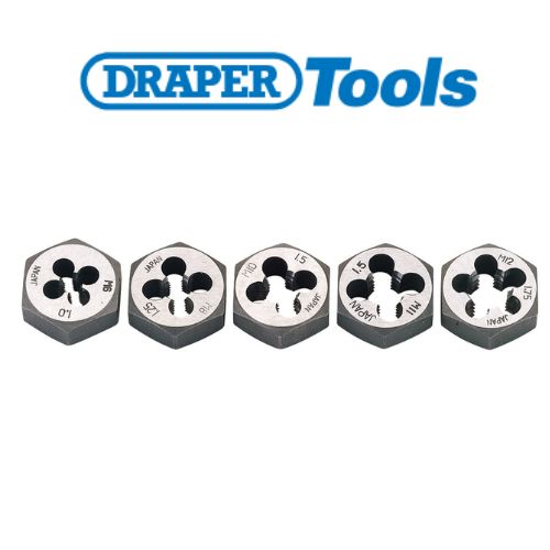 Draper Metric Hexagon Die Nut Set (5 Piece)