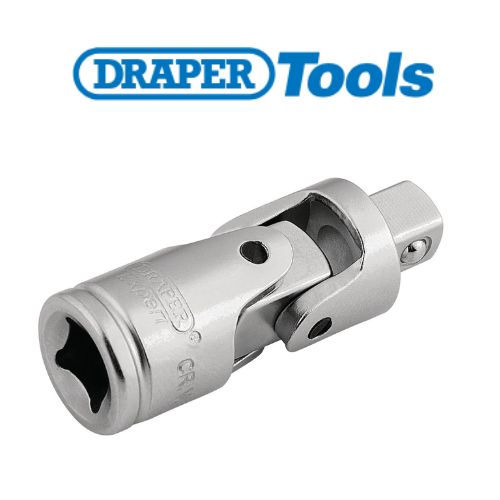 Draper Satin Chrome Universal Joint, 1/4" Sq. Dr.