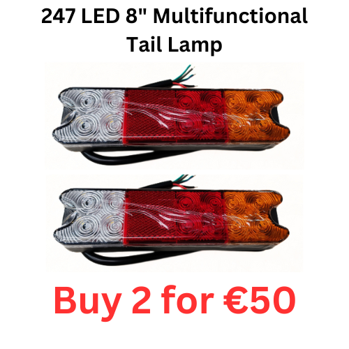 247 LED 8" Multifunctional Tail Lamp