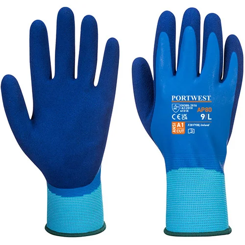Portwest AP80 Liquid Pro Waterproof Gloves L - (Blue)
