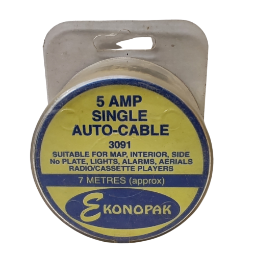 5 AMP Single Mini-Reel Wire Assort Auto Cable | 7 Metres