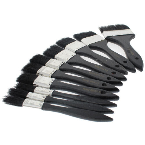 Paint Brushes Set, Sizes: 1/2" - 3" (Assorted Pack of 10)