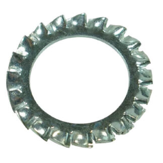 Serrated Lock Vibration Washer M5 x 10 x 0.6mm Steel Zinc-plated (Shake Proof)