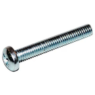 Pan Head Machine Screw M4 x 20 Steel Zinc-Plated 4.8