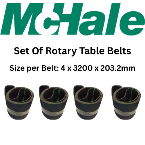 McHale Rotary Table Belt Set Of 4