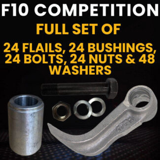 Full Set of McConnel F10 Competition Flails Complete With Full Set of Bushings, Bolts, Nuts & Washers