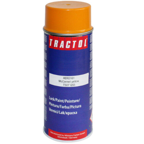 Tractol McConnel Yellow Paint 400ml Spray Can Aerosol