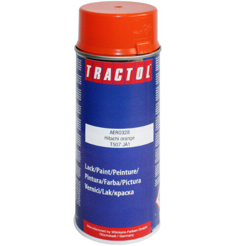 Tractol Hitachi Orange Paint 400ml Spray Can Aerosol