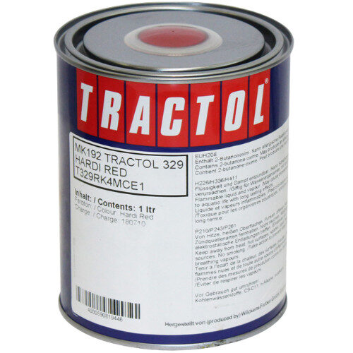 Tractol Hardi Red 1 Litre Paint