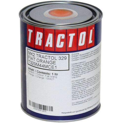 Tractol Fiat orange 1 Litre Paint