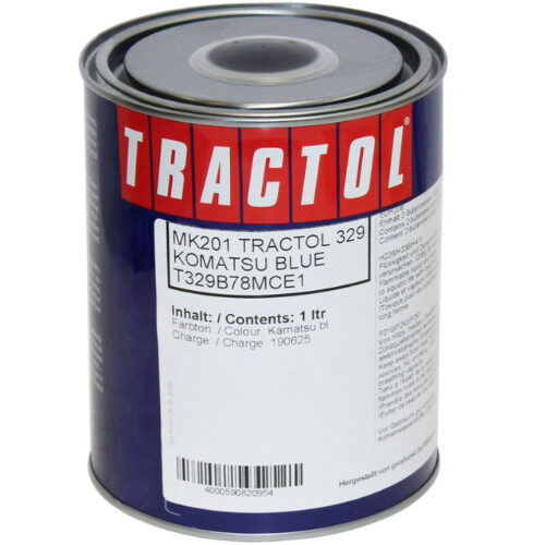Tractol Komatsu Blue 1 Litre Paint
