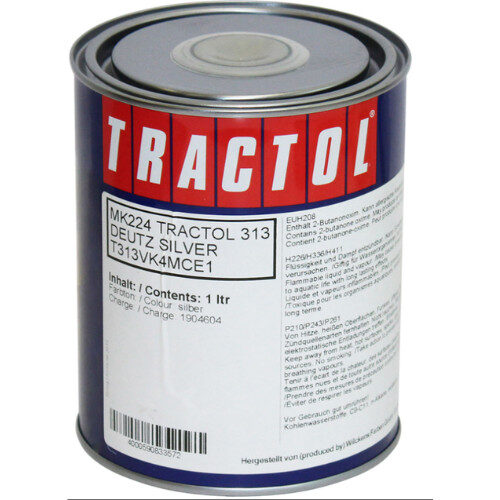 Tractol Deutz Silver 1 Litre Paint