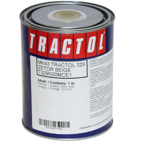 Tractol Zetor Beige 1 Litre Paint - Suitable for brushing or spraying
