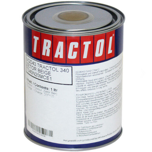 Tractol Zetor Beige 1 Litre Paint - Suitable for spraying only
