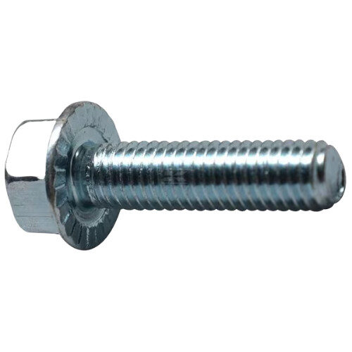 Flanged Set Screw Bolt M10 x 35mm Steel Zinc-plated 8.8