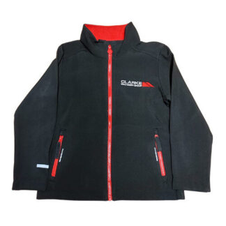 Kids Soft Shell Jacket - Red & Black