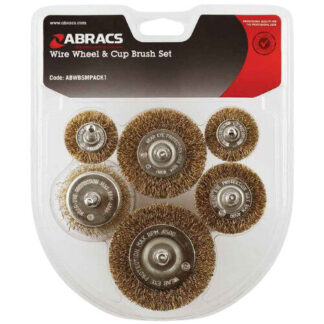 ABRACS 6PC Wire Wheel & Cap Brush Set
