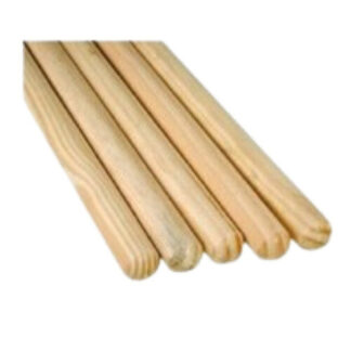 Heavy-Duty Solid Wooden Broom Handle 1 1/8" X 48"